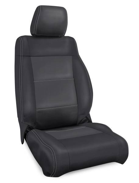 PRP Seats - PRP 11-12 Jeep Wrangler JK Front Seat Covers/2 door or 4 door (Pair) - Black/Grey - B019-03 - Image 1