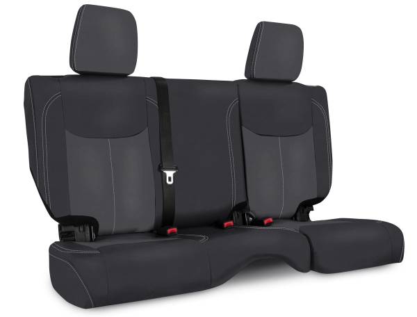 PRP Seats - PRP 13-18 Jeep Wrangler JKU Rear Seat Cover/4 door - Black/Grey - B024-03 - Image 1