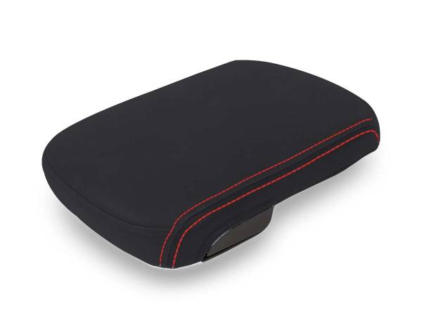 PRP Seats - PRP 12-15 Center Console Cover Toyota Tacoma - Black with Red Stitching - B101-01 - Image 1