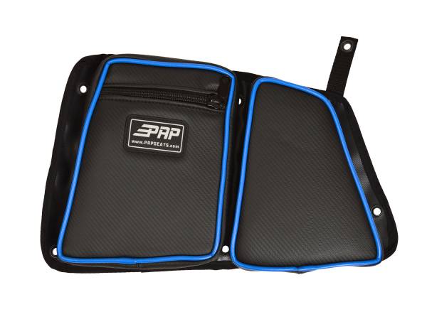 PRP Seats - PRP Polaris RZR Rear Door Bag with Knee Pad for Polaris RZR (Driver Side)- Blue - E40-V - Image 1