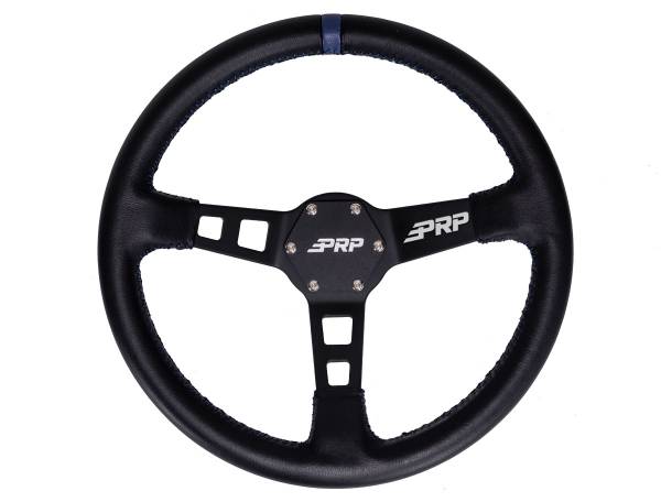 PRP Seats - PRP Deep Dish Leather Steering Wheel- Blue - G111 - Image 1