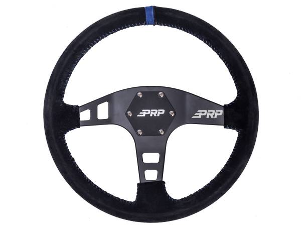 PRP Seats - PRP Flat Suede Steering Wheel- Blue - G221 - Image 1