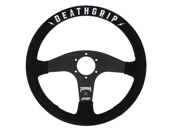 PRP Seats - PRP Terra Crew Death Grip Flat Steering Wheel - Suede - TERRAG245 - Image 1