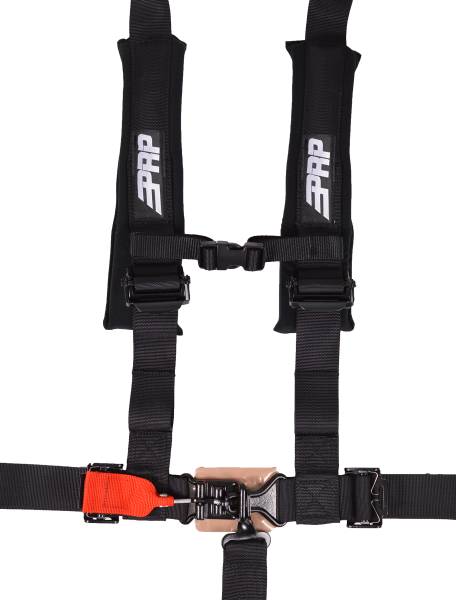 PRP Seats - PRP 5.2 Harness with Shoulder Straps Sewn to Lap- Black - SB5.2S - Image 1