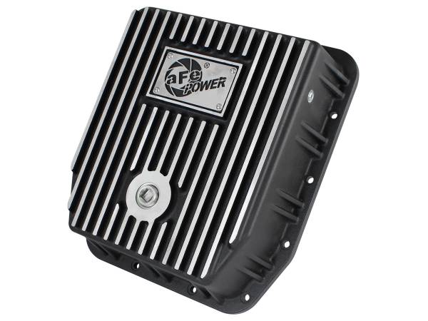 aFe Power - aFe POWER Pro Series Transmission Pan Black w/ Machined Fins Ford Trucks 93-08 - 46-70222 - Image 1