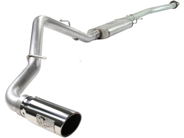 aFe Power - aFe Power MACH Force-Xp 3 IN 409 Stainless Steel Cat-Back Exhaust System w/Polished Tip GM Trucks 1500 04-07 V6/V8 - 49-44013-P - Image 1