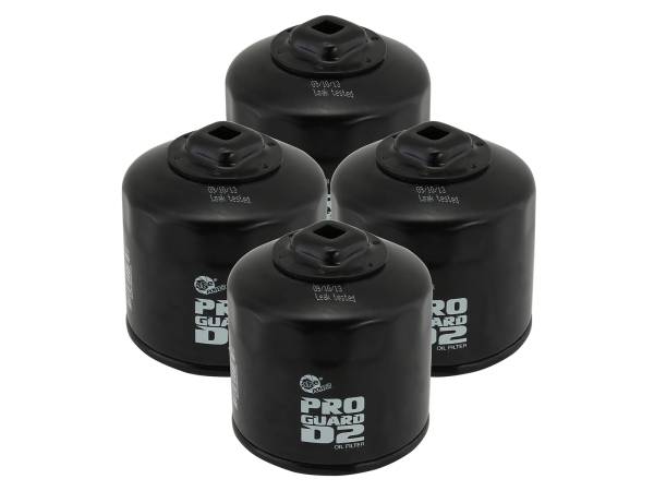 aFe Power - aFe Power Pro GUARD D2 Oil Filter (4 Pack) - 44-LF018-MB - Image 1