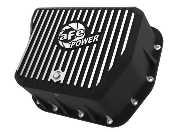 aFe Power - aFe POWER Pro Series Transmission Pan Black w/ Machined Fins Dodge Diesel Trucks 94-07 L6-5.9L (td) - 46-70052 - Image 1