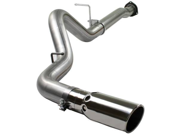 aFe Power - aFe Power Large Bore-HD 4 IN 409 Stainless Steel DPF-Back Exhaust System GM Diesel Trucks 07.5-10 V8-6.6L (td) LMM - 49-44004 - Image 1