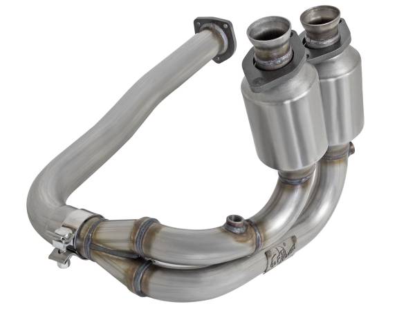 aFe Power - aFe POWER Direct Fit 409 Stainless Steel Front Catalytic Converter Jeep Wrangler (TJ) 00-03 L6-4.0L - 47-48001 - Image 1