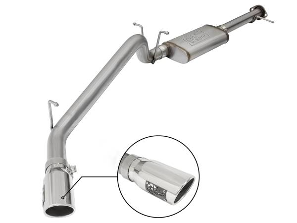 aFe Power - aFe Power MACH Force-Xp 3 IN 409 Stainless Steel Cat-Back Exhaust System w/Polished Tip GM Colorado/Canyon 15-22 L4-2.5L/15-16 V6-3.6L - 49-44058-P - Image 1