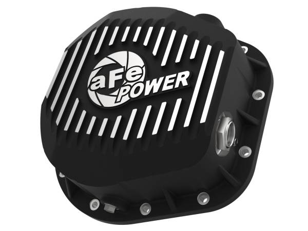 aFe Power - aFe Power Pro Series Differential Cover Black w/ Machined Fins Ford F-250/F-350/Excursion 86-23 V8 (td) (10.25/10.50-12) - 46-70022 - Image 1