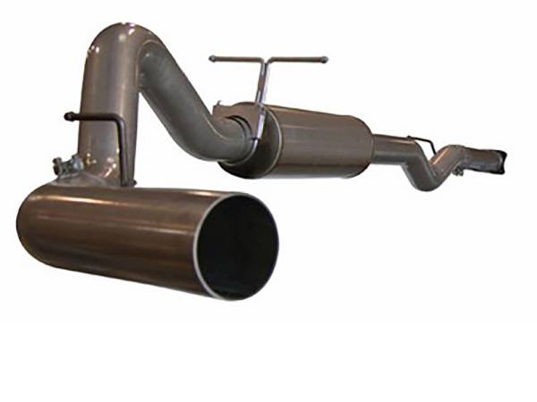aFe Power - aFe Power Large Bore-HD 4 IN 409 Stainless Steel Cat-Back Exhaust System w/o Tip GM Diesel Trucks 06-07 V8-6.6L (td) LLY/LBZ - 49-14002 - Image 1