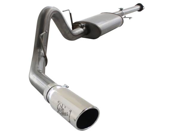 aFe Power - aFe Power MACH Force-Xp 3 IN to 3-1/2 IN 409 Stainless Steel Cat-Back Exhaust w/Polish Tip Ford F-150 11-14 V6-3.5L (tt) - 49-43038-P - Image 1