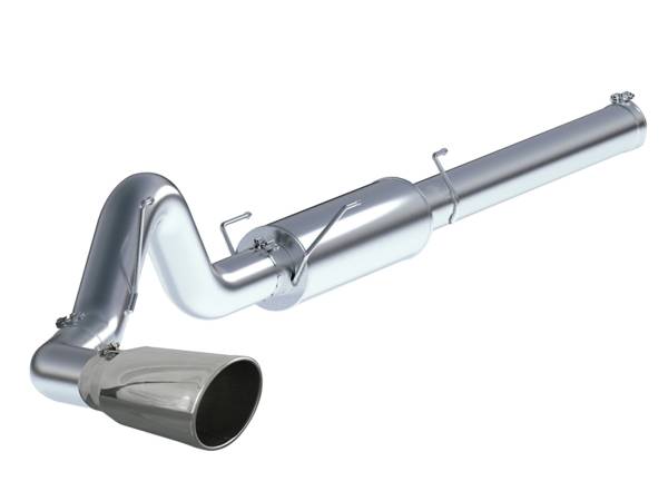 aFe Power - aFe Power Large Bore-HD 5 IN 409 Stainless Steel Cat-Back Exhaust System w/ Polished Tip Dodge Diesel Trucks 04.5-07 L6-5.9L (td) - 49-42012 - Image 1