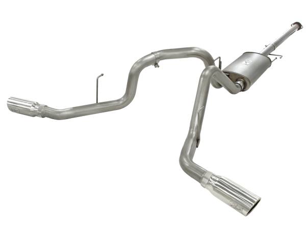 aFe Power - aFe Power MACH Force-Xp 3 IN 409 Stainless Steel Cat-Back Exhaust System w/Polished Tip Ford F-150 11-14 V6-3.5L (tt) - 49-43056-P - Image 1