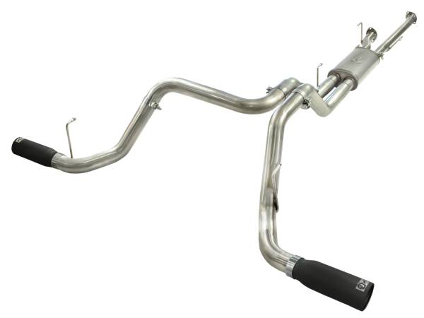 aFe Power - aFe Power MACH Force-Xp 2-1/2 IN to 3 IN 409 Stainless Steel Cat-Back Exhaust w/ Black Tip Toyota Tundra 10-21 V8-5.7L - 49-46014-B - Image 1