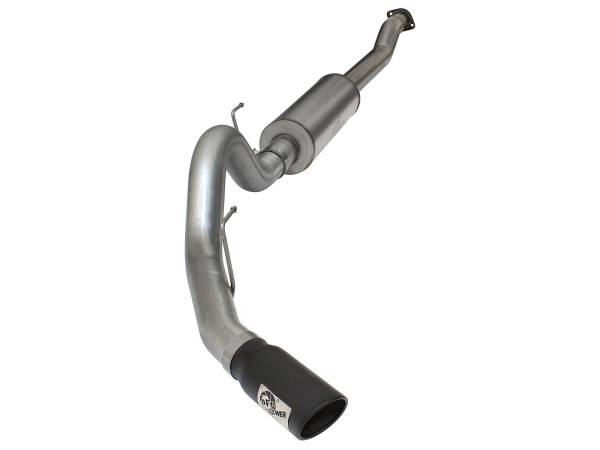 aFe Power - aFe Power MACH Force-Xp 4 IN Stainless Steel Cat-Back Exhaust System w/Black Tip Ford F-150 15-20 V6-2.7L (tt)/3.5L (tt) - 49-43069-B - Image 1