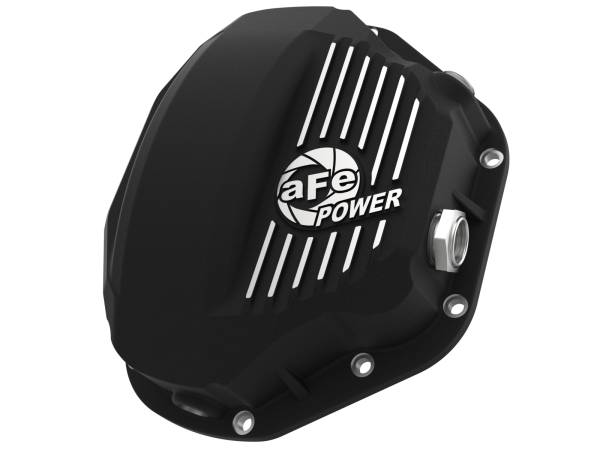 aFe Power - aFe Power Pro Series Rear Differential Cover Black w/ Machined Fins Dodge Diesel Trucks 94-02 / Ford Diesel Trucks 99-07 - 46-70032 - Image 1
