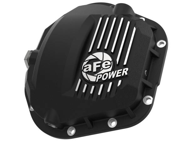 aFe Power - aFe Power Pro Series Rear Differential Cover Black w/ Machined Fins Ford F-250/F-350/Excursion 99-16 V8-7.3L/6.0L/6.4L/6.7L (td) - 46-70082 - Image 1