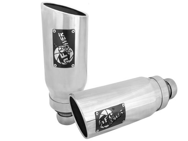 aFe Power - aFe Power MACH Force-Xp 304 Stainless Steel OE Replacement Exhaust Tip Polished Dodge RAM 1500 09-19 V8-5.7L/3.0L (td) - 49C42046-P - Image 1