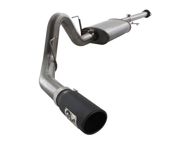 aFe Power - aFe Power MACH Force-Xp 3 IN to 3-1/2 IN 409 Stainless Steel Cat-Back Exhaust w/ Black Tip Ford F-150 11-14 V6-3.5L (tt) - 49-43038-B - Image 1
