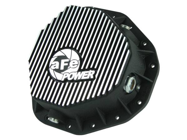 aFe Power - aFe Power Pro Series Rear Differential Cover Black w/ Machined Fins Dodge Diesel Trucks 03-05 L6-5.9L (td) - 46-70092 - Image 1