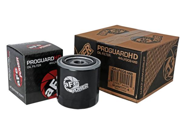 aFe Power - aFe Power Pro GUARD D2 Oil Filter (4 Pack) - 44-LF008-MB - Image 1