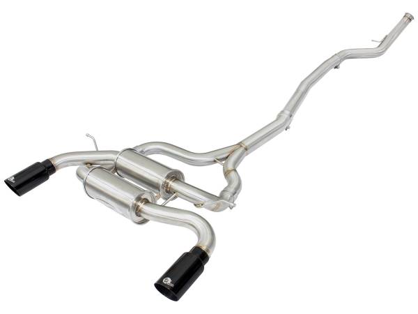 aFe Power - aFe Power MACH Force-Xp 2-1/2 IN 304 Stainless Steel Cat-Back Exhaust w/Black Tip BMW 335i (F30) 12-15/435i (F32/F33) 14-16 L6-3.0L (t) N55 - 49-36326-B - Image 1