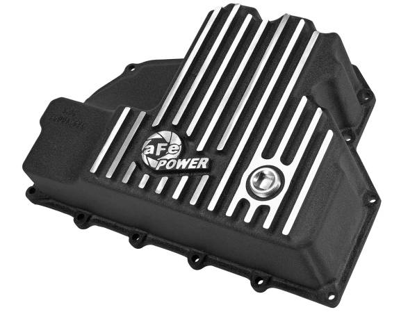 aFe Power - aFe POWER Pro Series Engine Oil Pan Black w/ Machined Fins Dodge RAM 1500 EcoDiesel 14-18 V6-3.0L (td) - 46-70282 - Image 1