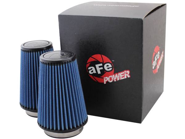 aFe Power - aFe Power Magnum FORCE Intake Replacement Air Filter w/ Pro 5R Media (Pair) 3-1/2 IN F x 5 IN B x 3-1/2 IN T x 7 IN H (1pr) - 24-90069M - Image 1