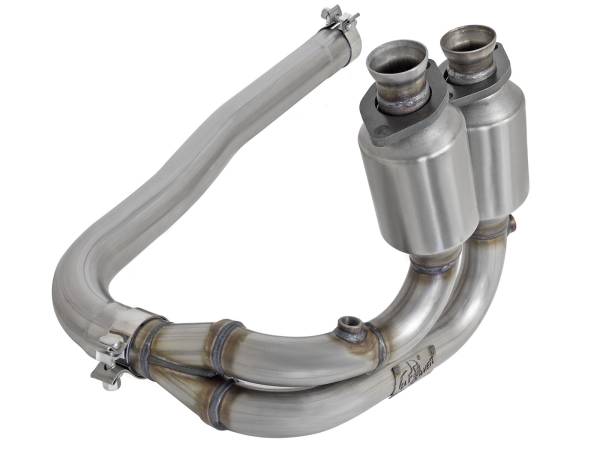 aFe Power - aFe POWER Direct Fit 409 Stainless Steel Front Catalytic Converter Jeep Wrangler (TJ) 04-06 L6-4.0L - 47-48003 - Image 1