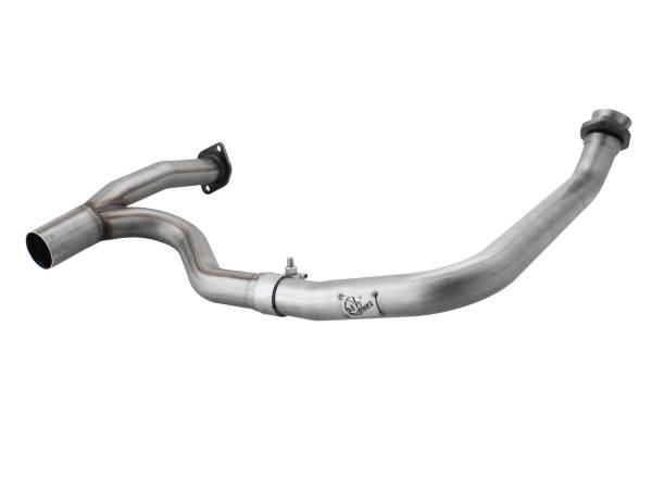 aFe Power - aFe Power Twisted Steel 2 IN to 2-1/2 IN 409 Stainless Steel Street Series Y-Pipe Jeep Wrangler (JK) 12-18 V6-3.6L - 48-46208 - Image 1