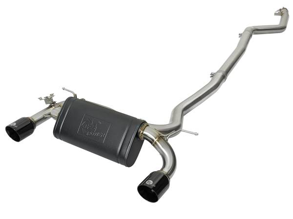 aFe Power - aFe Power MACH Force-Xp Stainless Steel Cat-Back Exhaust System w/Black Tips BMW 340i (F30) /440i (F32/33) 16-20 L6-3.0L (t) B58 - 49-36334-B - Image 1