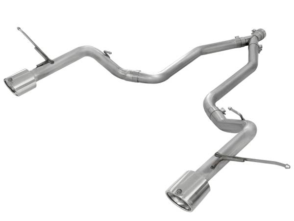 aFe Power - aFe Power Large Bore-HD 2-1/2in 409 Stainless Steel DPF-Back Exhaust System Jeep Grand Cherokee (WK2) 14-16 V6-3.0L (td) EcoDiesel - 49-46235 - Image 1