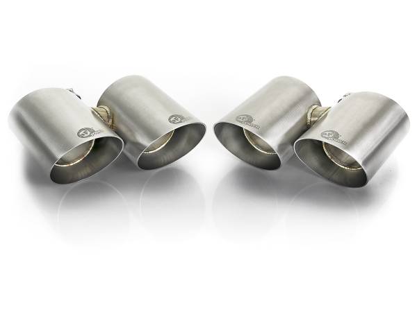 aFe Power - aFe Power MACH Force-Xp 304 Stainless Steel OE Replacement Exhaust Tips Polished Porsche 911 Carrera S (991) 12-16 H6-3.8L - 49C36416-P - Image 1