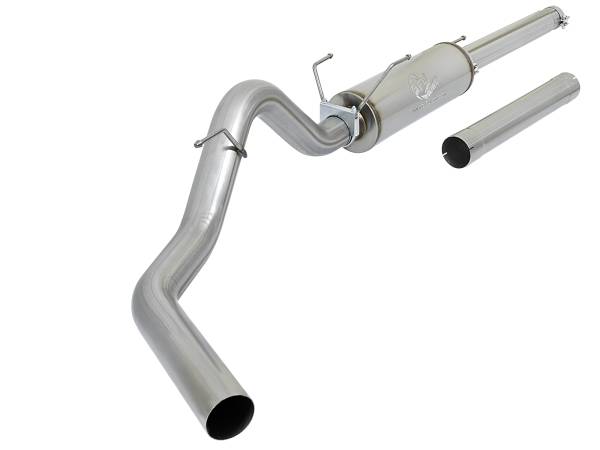 aFe Power - aFe Power Large Bore-HD 4 IN 409 Stainless Steel Cat-Back Exhaust System w/o Tip Dodge Diesel Trucks 03-04 L6-5.9L (td) - 49-12005 - Image 1
