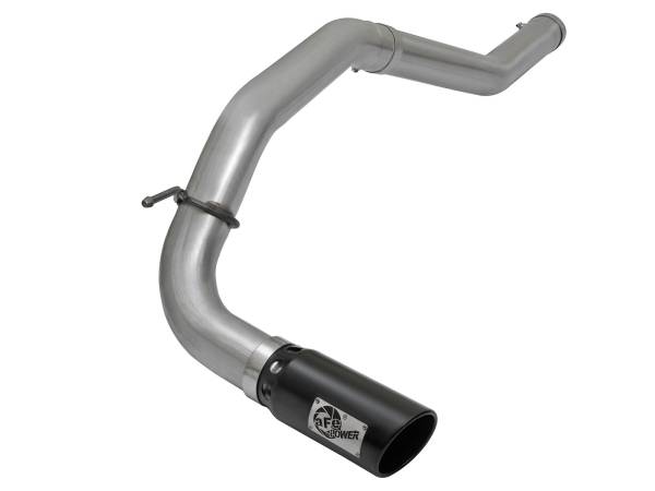aFe Power - aFe Power Large Bore-HD 4 IN DPF-Back Stainless Steel Exhaust System w/Black Tip Nissan Titan XD 16-19 V8-5.0L (td) - 49-46113-B - Image 1