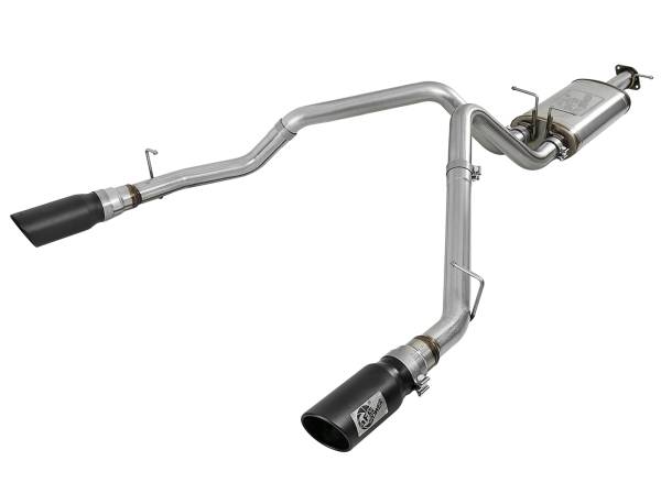 aFe Power - aFe Power MACH Force-Xp 3 IN Stainless Steel Cat-Back Exhaust System w/ Dual Black Tips RAM 1500 (DT) 19-23 V8-5.7L HEMI - 49-42059-B - Image 1