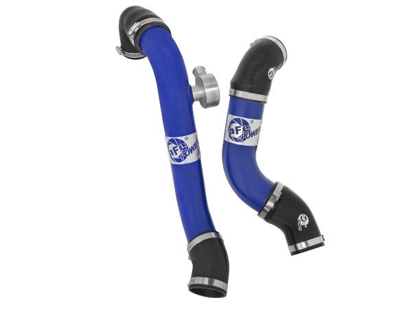 aFe Power - aFe Power BladeRunner Aluminum Hot and Cold Charge Pipe Kit Blue Ford Mustang 15-23 L4-2.3L (t) - 46-20254-L - Image 1