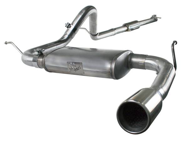aFe Power - aFe Power MACH Force-Xp 2-1/2 IN 409 Stainless Steel Cat-Back Exhaust System Jeep Wrangler (JK) 07-11 V6-3.8L - 49-46206 - Image 1