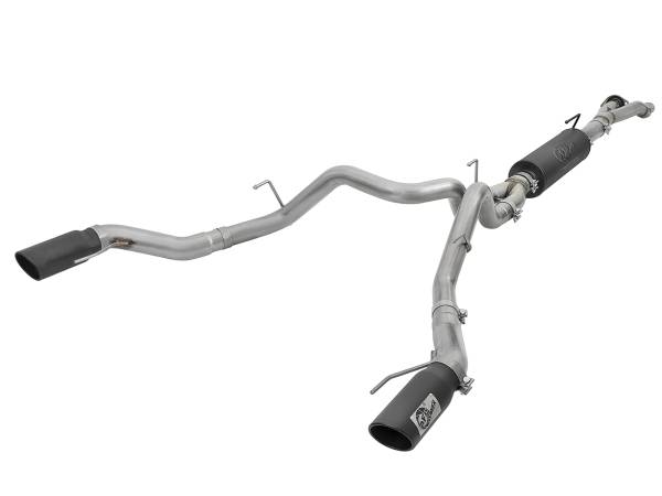 aFe Power - aFe Power Rebel Series Cat-Back Exhaust System w/ Black Tip Ford F-150 Raptor 17-20/F-150 Limited 19-20 V6-3.5L (tt) - 49-33094-B - Image 1