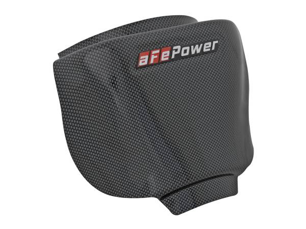 aFe Power - aFe Power Magnum FORCE Cold Air Intake System Rain Shield Carbon Fiber Finish Fits aFe POWER Intakes PN: 51-12802, 54-12802, 54-12852D and 54-12852R - 54-12808-C - Image 1