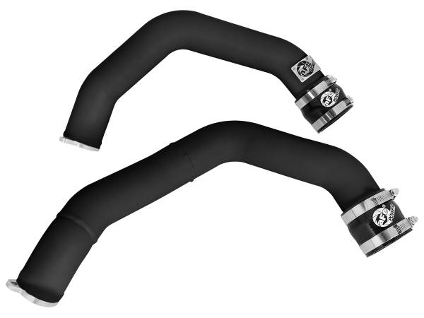 aFe Power - aFe Power BladeRunner 2-1/4 IN Aluminum Hot Charge Pipe Kit Black BMW M3/M4 (F80/82/83) 15-18 L6-3.0L (tt) S55 - 46-20198-B - Image 1