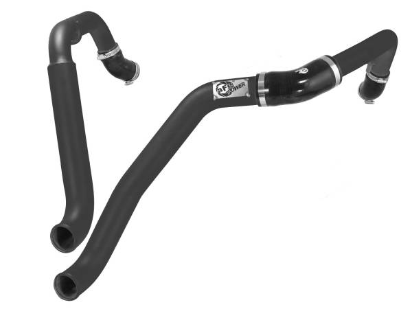 aFe Power - aFe Power BladeRunner 2 IN to 2-1/2 IN Aluminum Hot Charge Pipe Black Ford F-150 15-19 V6-3.5L (tt) - 46-20218-B - Image 1