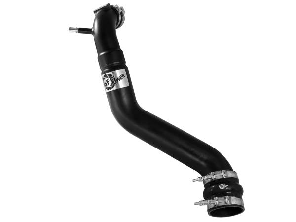 aFe Power - aFe Power BladeRunner 3-1/2 IN to 3 IN Aluminum Cold Charge Pipe Black Ford F-150 11-14 V6-3.5L (tt) - 46-20129-1 - Image 1