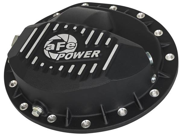 aFe Power - aFe Power Pro Series Rear Differential Cover Black w/ Machined Fins Nissan Titan XD 16-19 V8-5.0L (td) (AAM 9.5-14) - 46-70362 - Image 1