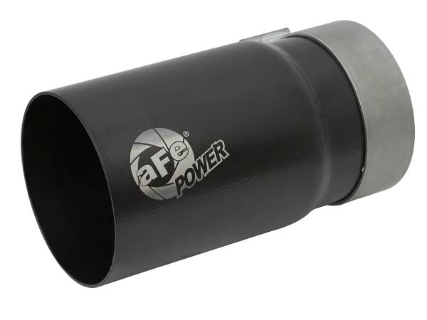 aFe Power - aFe Power MACH Force-Xp Stainless Steel Clamp-on Exhaust Tip Black - Right - Exit 3-1/2 IN Inlet x 4 IN Outlet x 7 IN L - 49T35404-B07 - Image 1