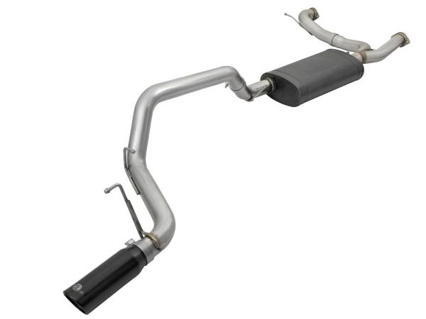 aFe Power - aFe Power MACH Force XP 3" Cat-Back 304 Stainless Steel Exhaust System w/Black Tip Nissan Patrol (Y62) 10-19 V8-5.6L (400 hp) VK56VD - 49-36114-B - Image 1