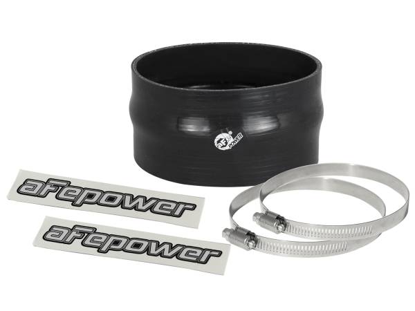 aFe Power - aFe Power Magnum FORCE Cold Air Intake System Spare Parts Kit (3-7/8 IN ID x 2-1/4 IN L) Straight Coupler w/ Hump - Black - 59-00062 - Image 1